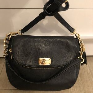 Michael Kors black leather crossbody